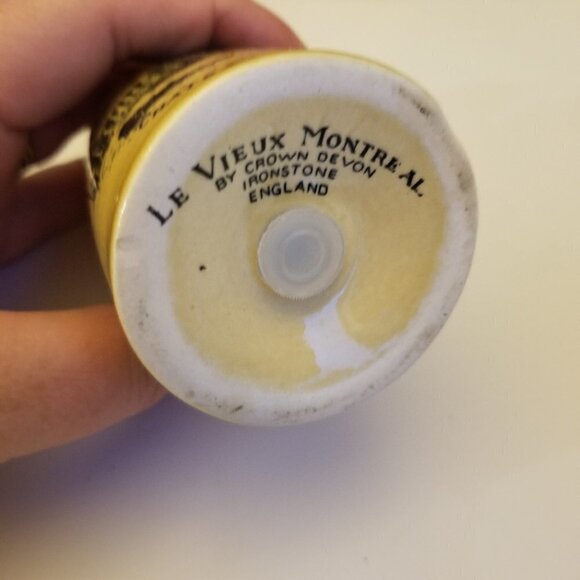 Old Montreal Salt and Pepper Shakers Ironstone Made in England Vintage Rare Retr - Picture 8 of 9